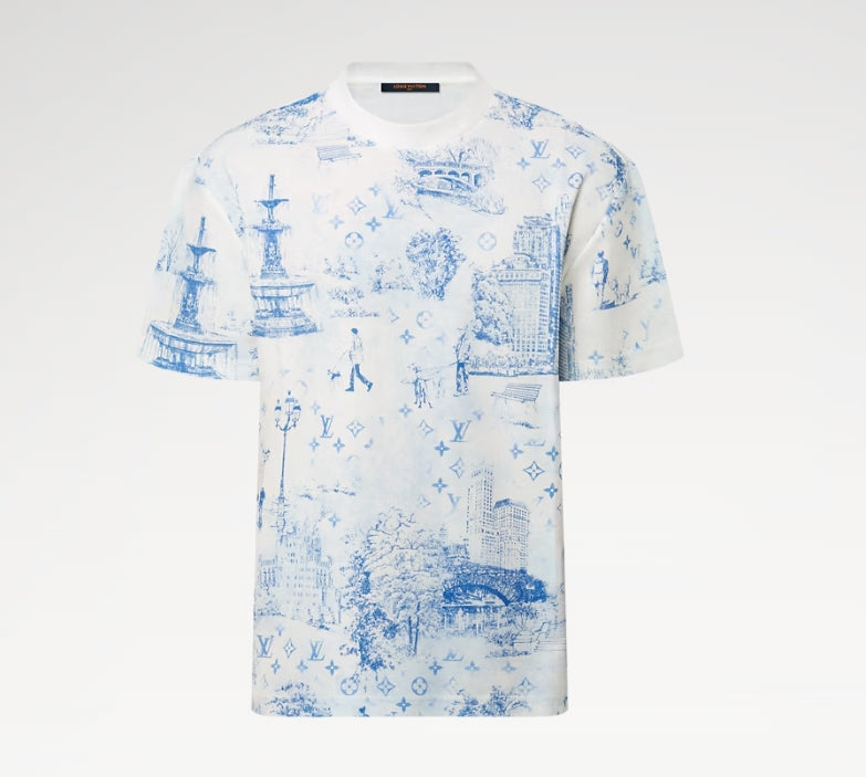 Printed Cotton Pique T-Shirt