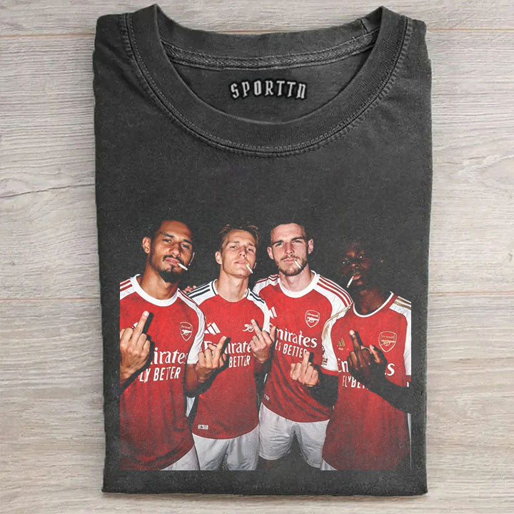 William Saliba & Martin Odegaard & Declan Rice & Bukayo Saka Tee
