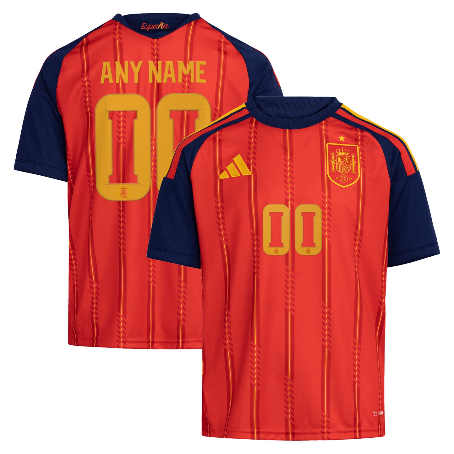 Spain National Team Youth 2026 Home Replica Custom Jersey - Red