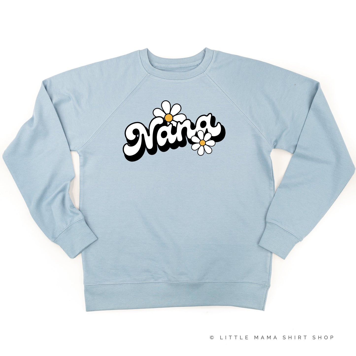 DAISY - NANA - w/ Full Daisy on Back - Lightweight Pullover Sweater