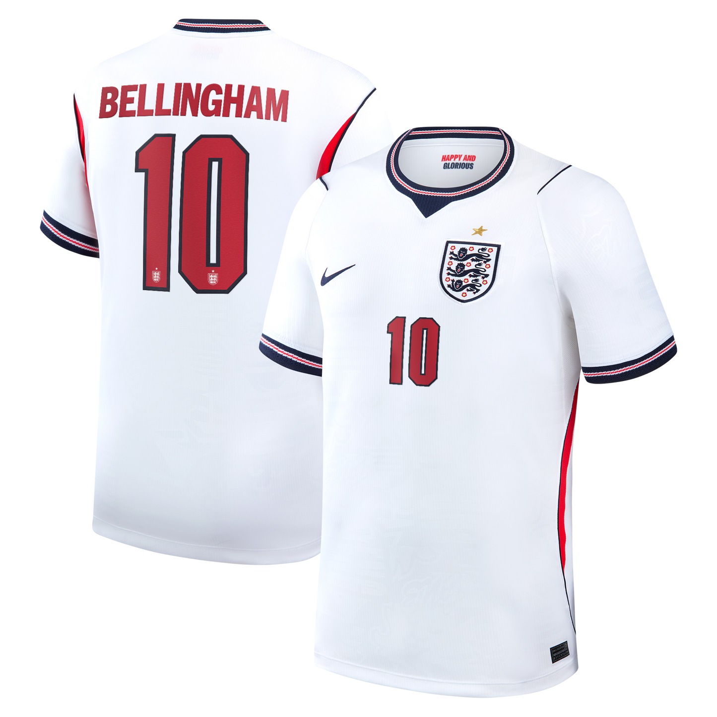 Jude Bellingham England National Team 2026 Home Stadium Replica Jersey - White