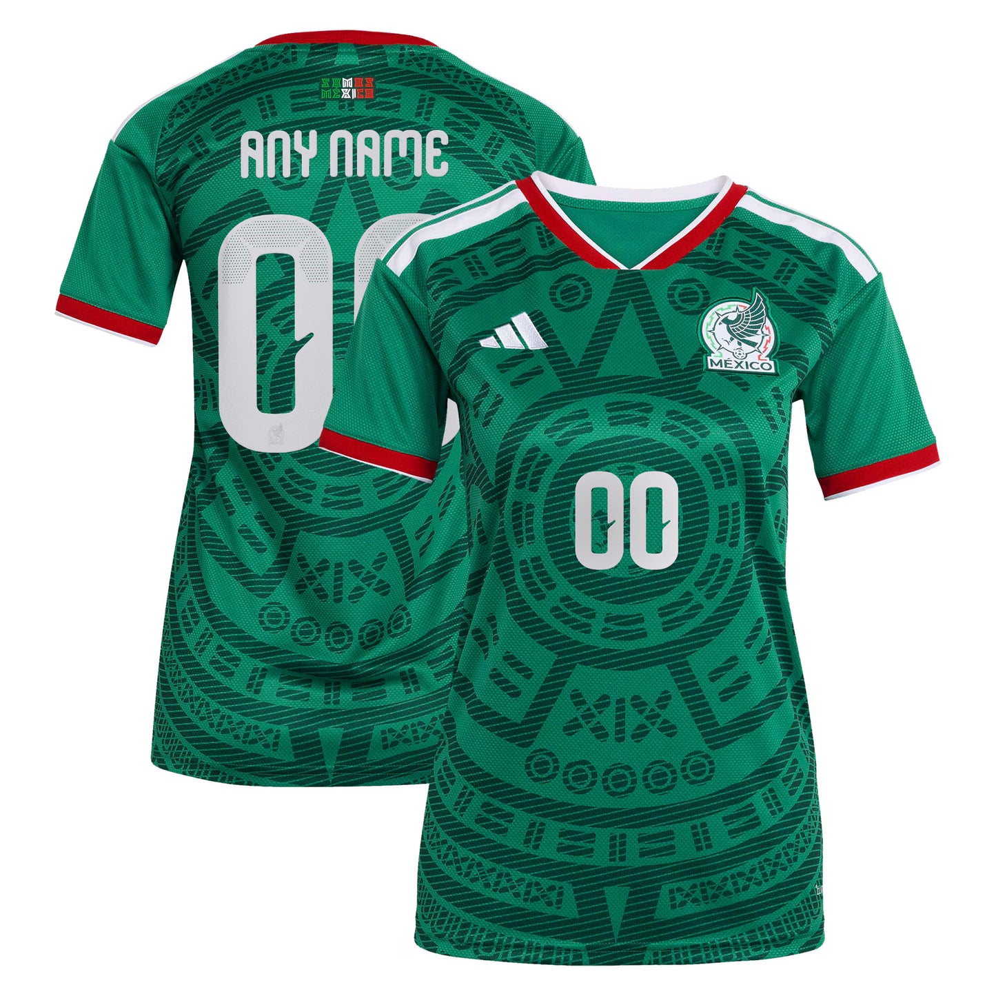 Mexico National Team Women's 2026 Home Replica Custom Jersey - Green