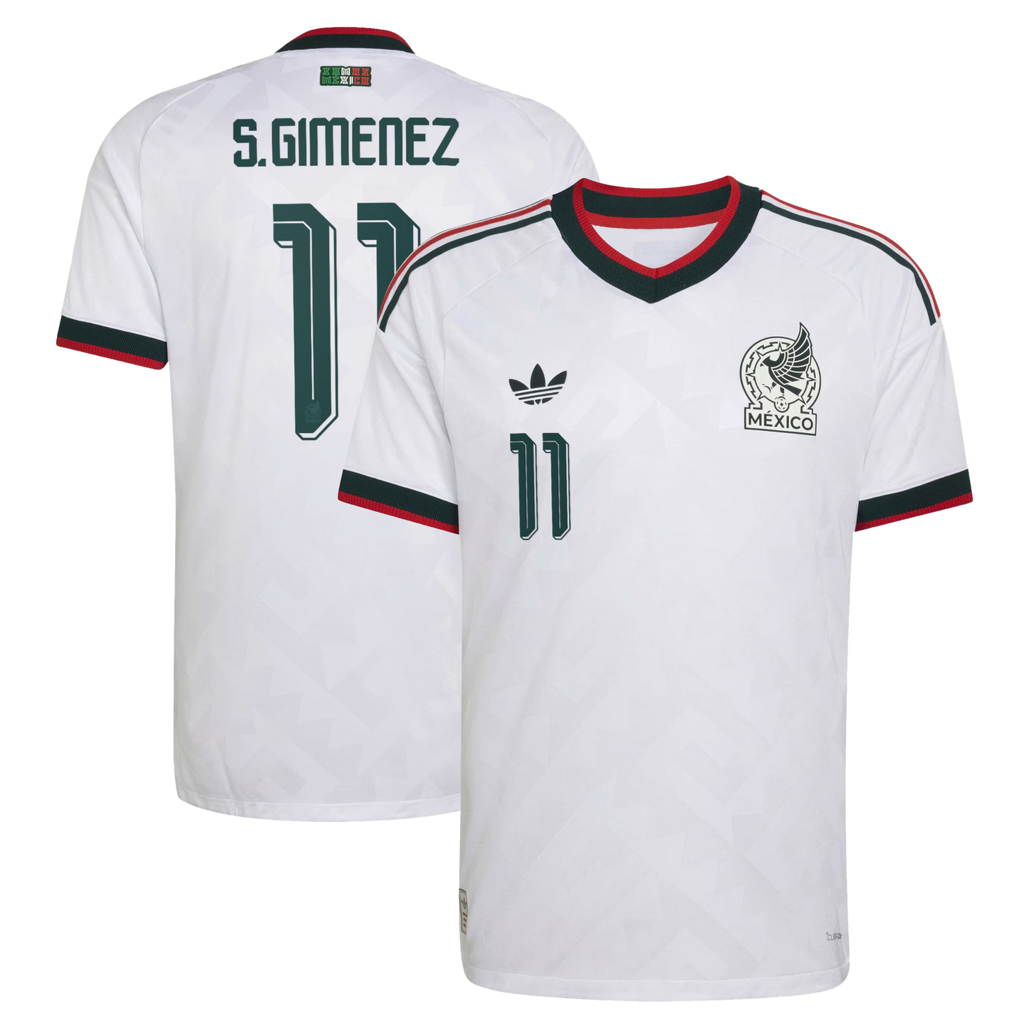 Santiago Gimenez Mexico National Team 2026 Away On-Field Jersey - White