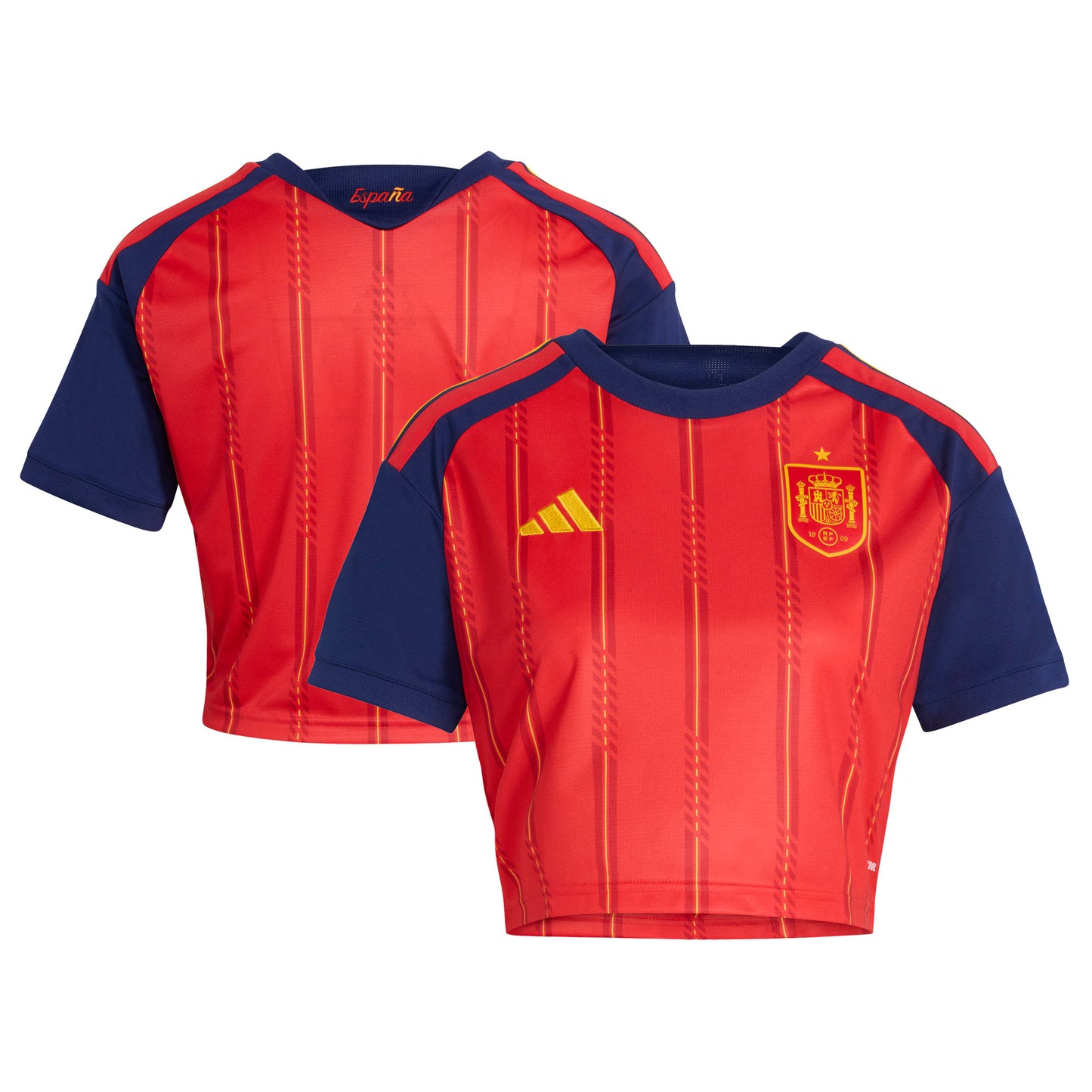 Spain National Team Women's 2026 Home Cropped Replica Jersey - Red