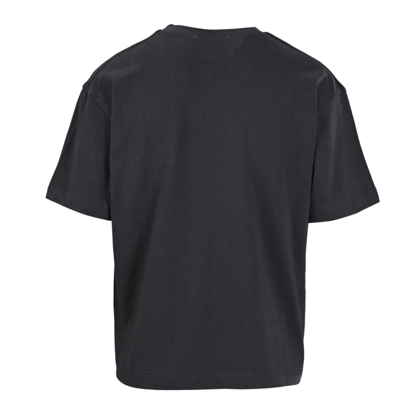 Small-label letters four-needle six-line short-sleeved T-shirt
