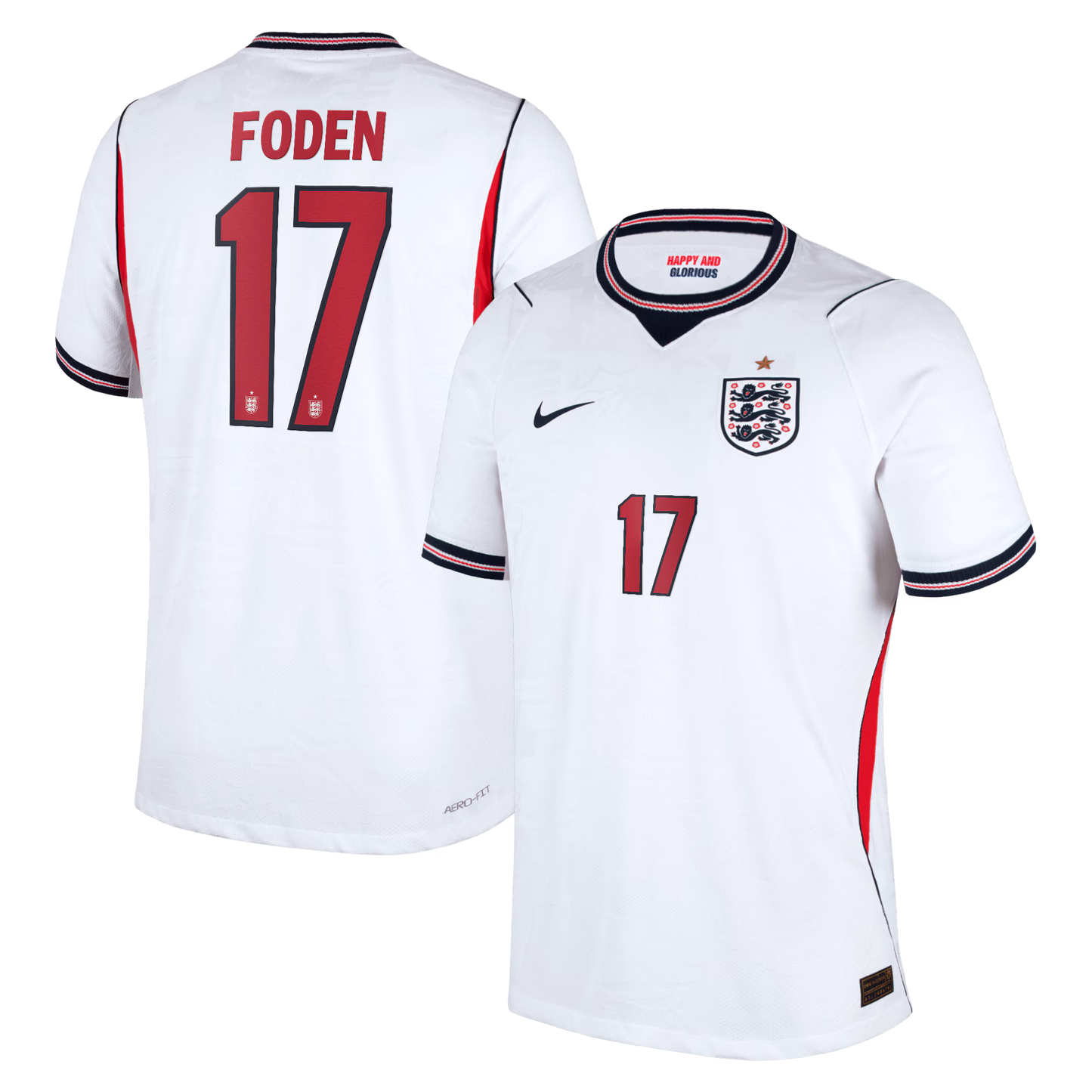 Phil Foden England National Team 2026 Home Match Jersey - White