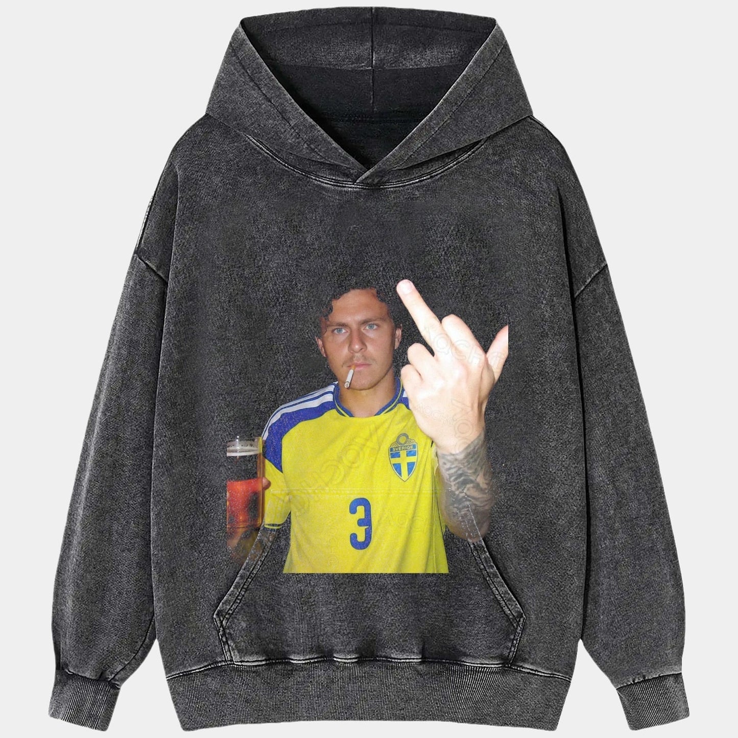 Sweden Football Style Tee 4