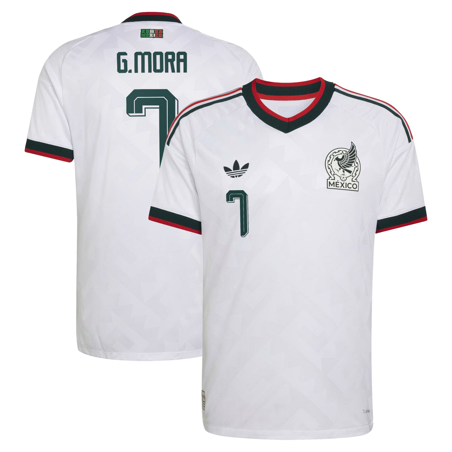 Gilberto Mora Mexico National Team 2026 Away On-Field Jersey - White