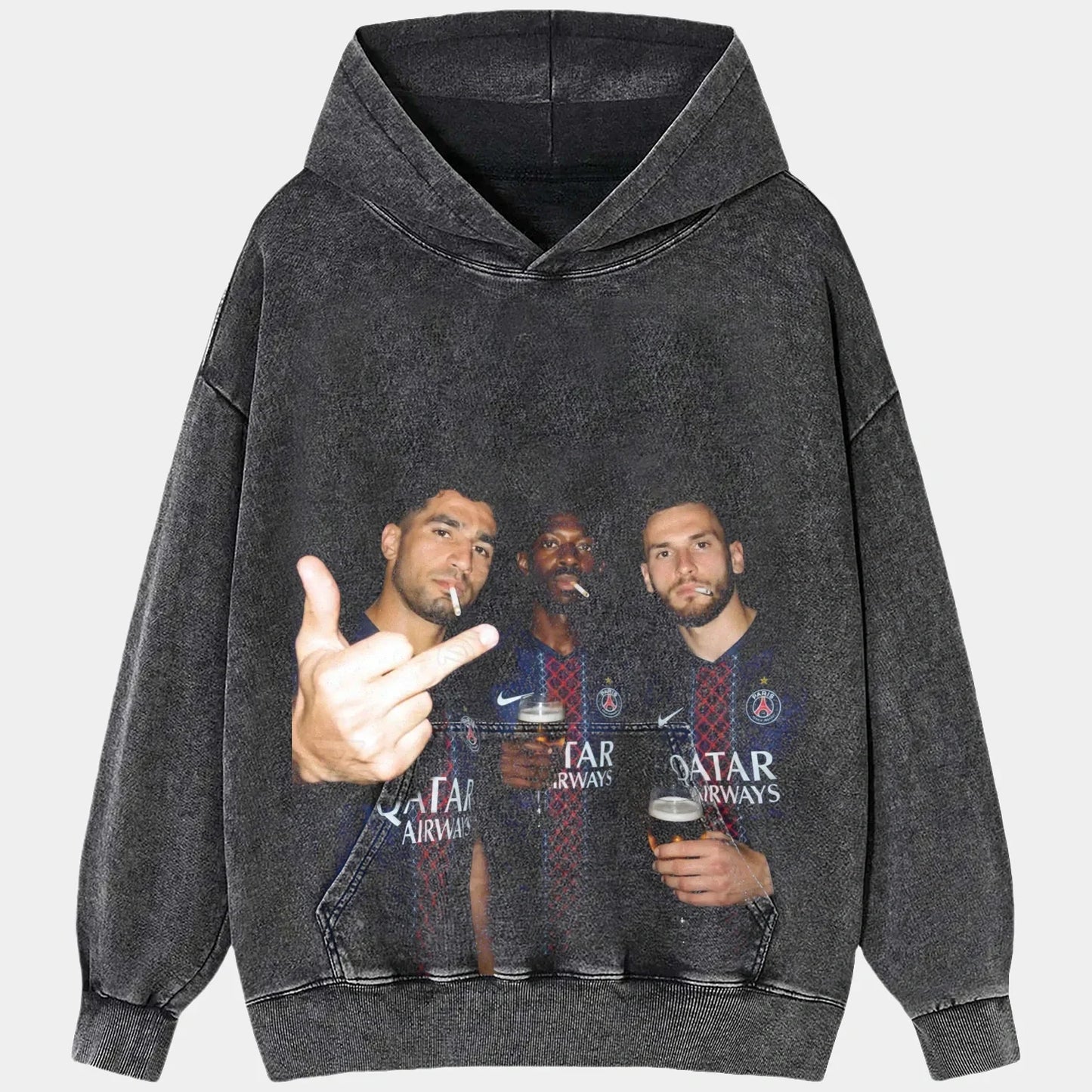 Achraf Hakimi&Ousmane Dembélé&Khvicha Kvaratskhelia 2026 Tee 1