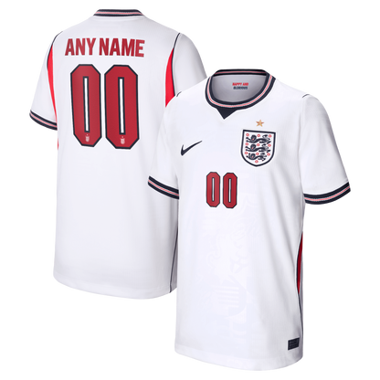England National Team Youth 2026 Home Stadium Replica Custom Jersey - White