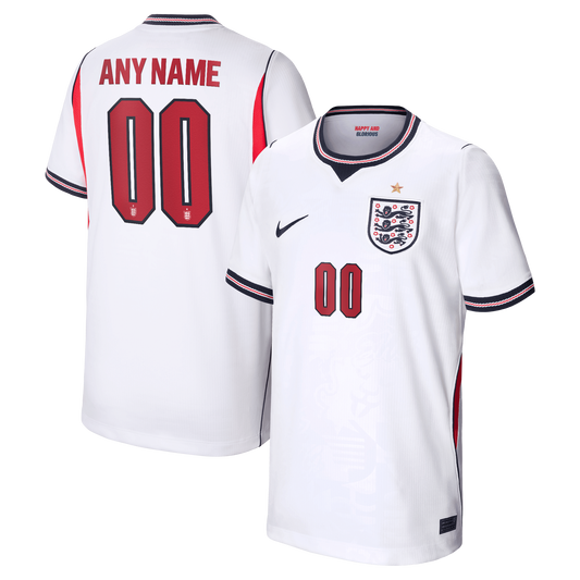 England National Team Youth 2026 Home Stadium Replica Custom Jersey - White