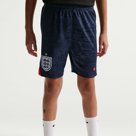 England National Team Youth 2026 Away Stadium Replica Shorts - Navy