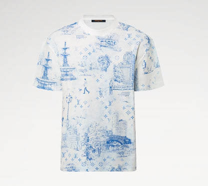 Printed Cotton Pique T-Shirt