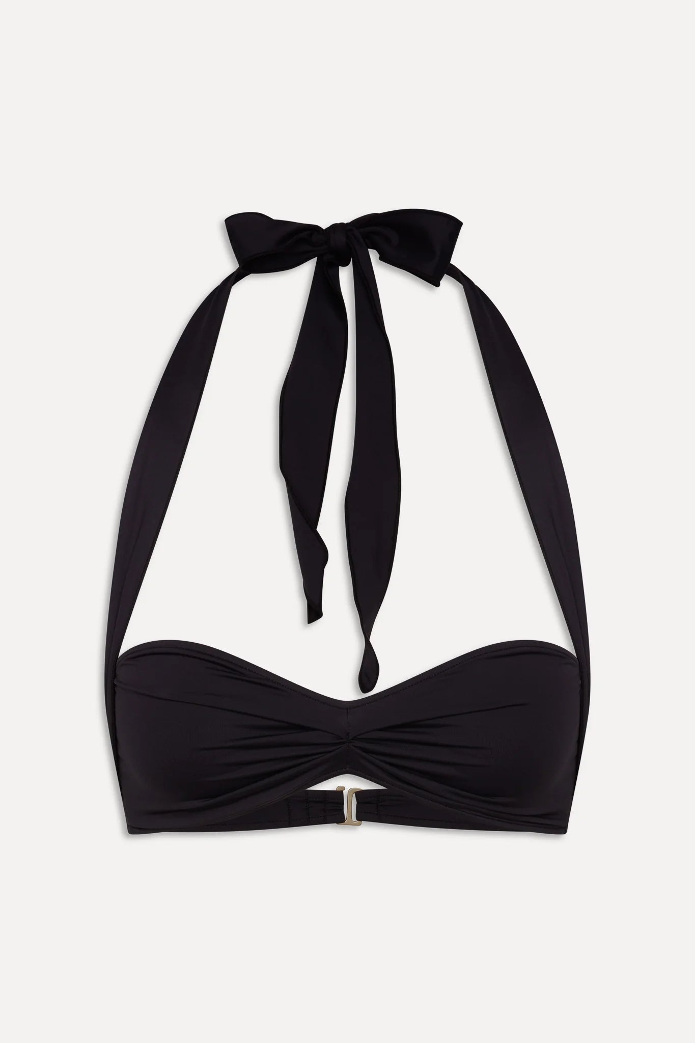 x BELLA HADID Sunday Halter Bikini Top - Black