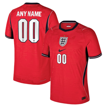 England National Team 2026 Away Match Custom Jersey - Red