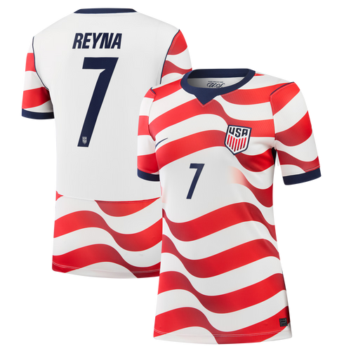 Giovanni Reyna USMNT Women's 2026 Home Stadium Replica Jersey - White