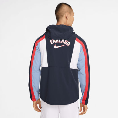 England National Team 2026 Energy Dri-FIT Full-Zip Hooded Jacket - Navy