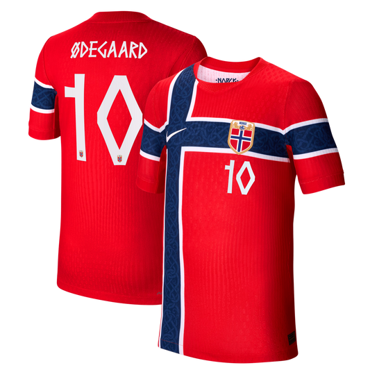 Martin Ødegaard Norway National Team Youth 2026 Home Match Jersey - Red