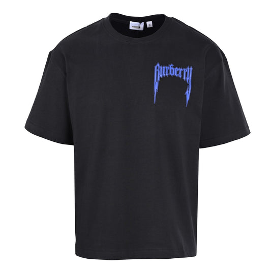 Gothic letter short-sleeved T-shirt