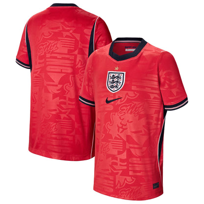 England National Team Youth 2026 Away Stadium Replica Jersey - Red
