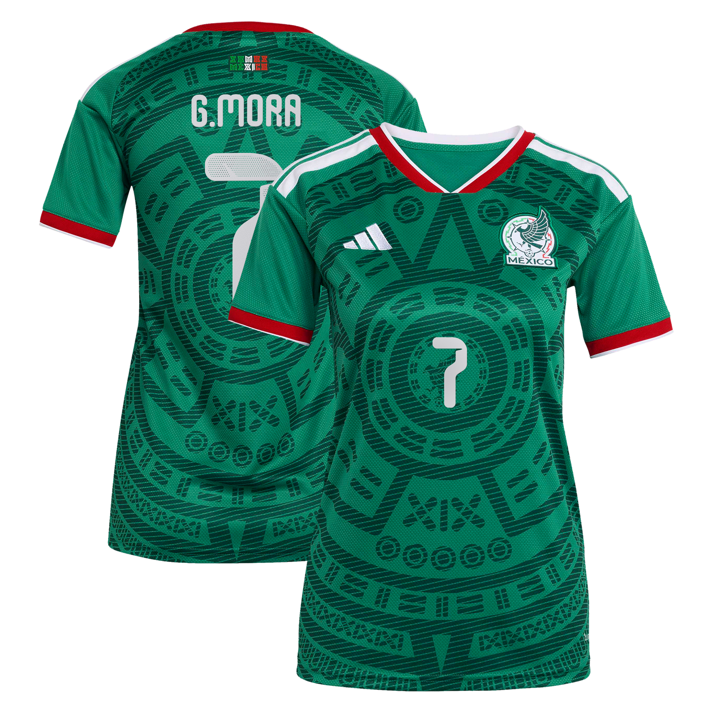 Gilberto Mora Mexico National Team Women's 2026 Home Replica Jersey- Green
