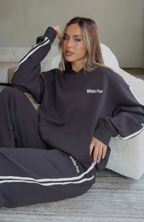 Star Student Oversized Hoodie Charcoal