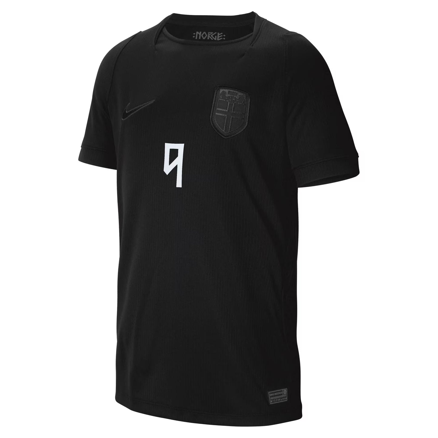 Erling Haaland Norway National Team Youth 2026 Away Stadium Replica Jersey - Black