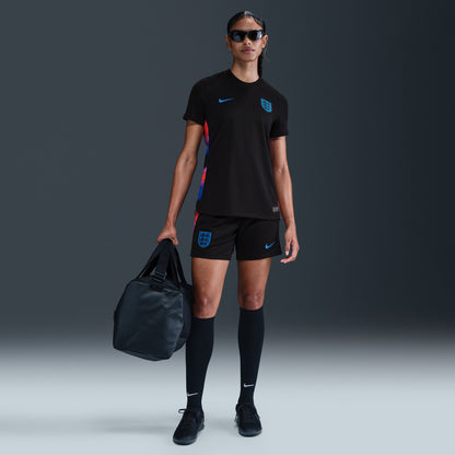 England Women's National Team Women's 2025/26 Away Replica Jersey - Black