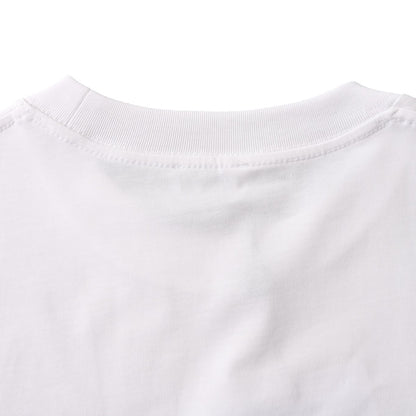 Chest glue logo printed short-sleeved T-shirt