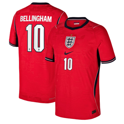 Jude Bellingham England National Team Youth 2026 Away Match Jersey - Red