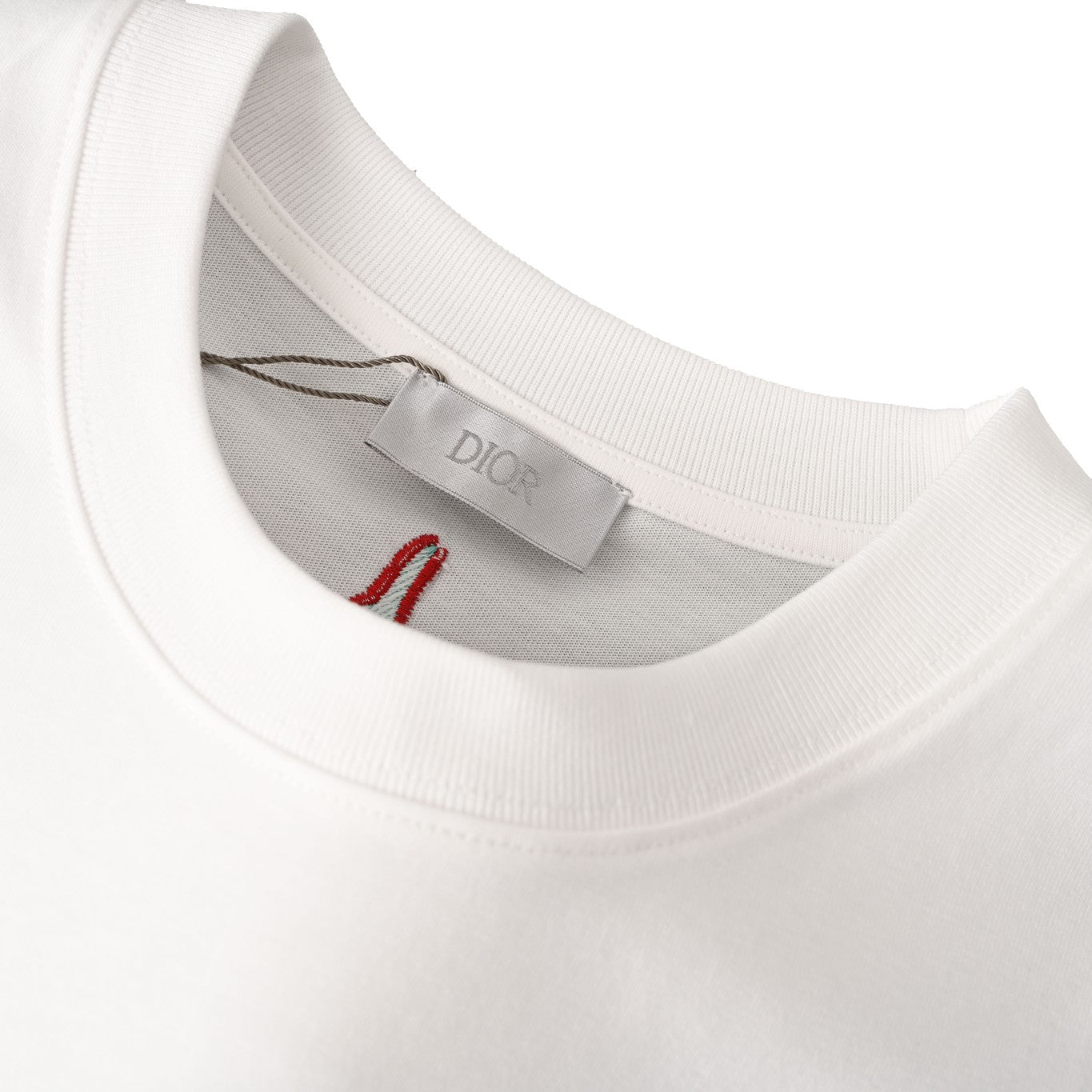 Co-branded ski letter embroidered short-sleeved T-shirt
