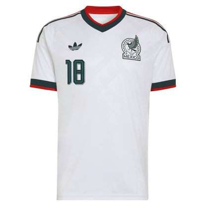 Obed Vargas Mexico National Team 2026  Away Replica Jersey - White
