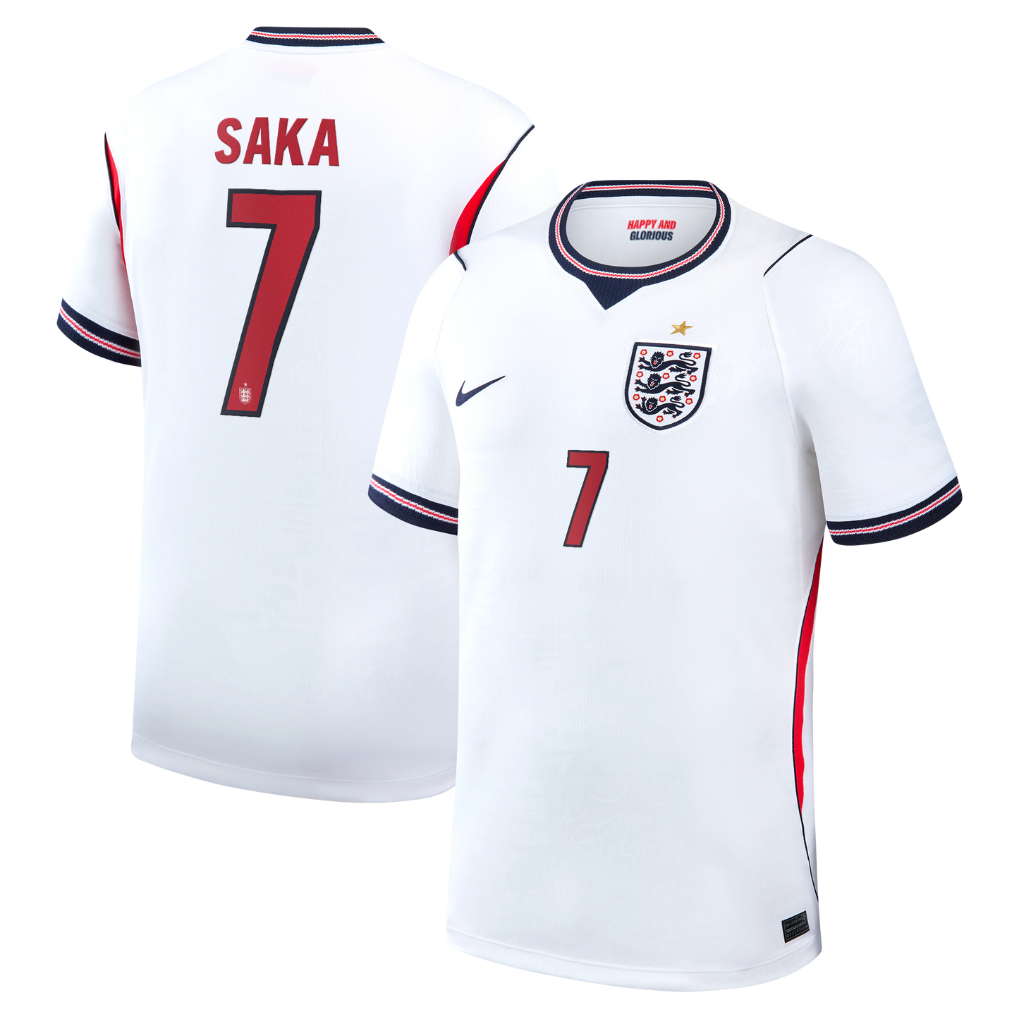 Bukayo Saka England National Team 2026 Home Stadium Replica Jersey - White