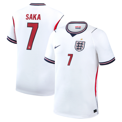 Bukayo Saka England National Team 2026 Home Stadium Replica Jersey - White