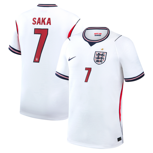 Bukayo Saka England National Team 2026 Home Stadium Replica Jersey - White