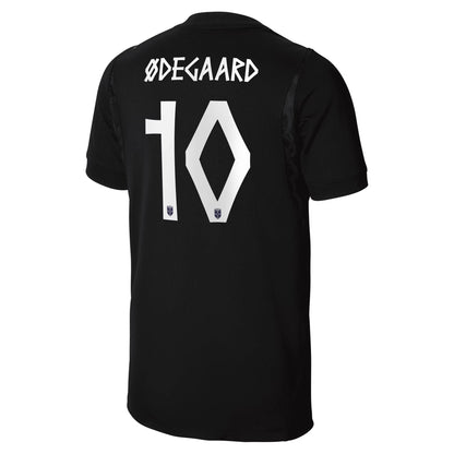 Martin Ødegaard Norway National Team Youth 2026 Away Stadium Replica Jersey - Black