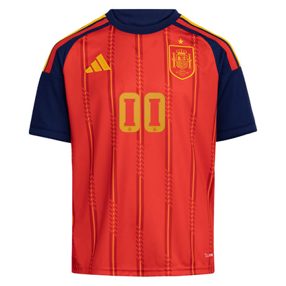 Spain National Team Youth 2026 Home Replica Custom Jersey - Red