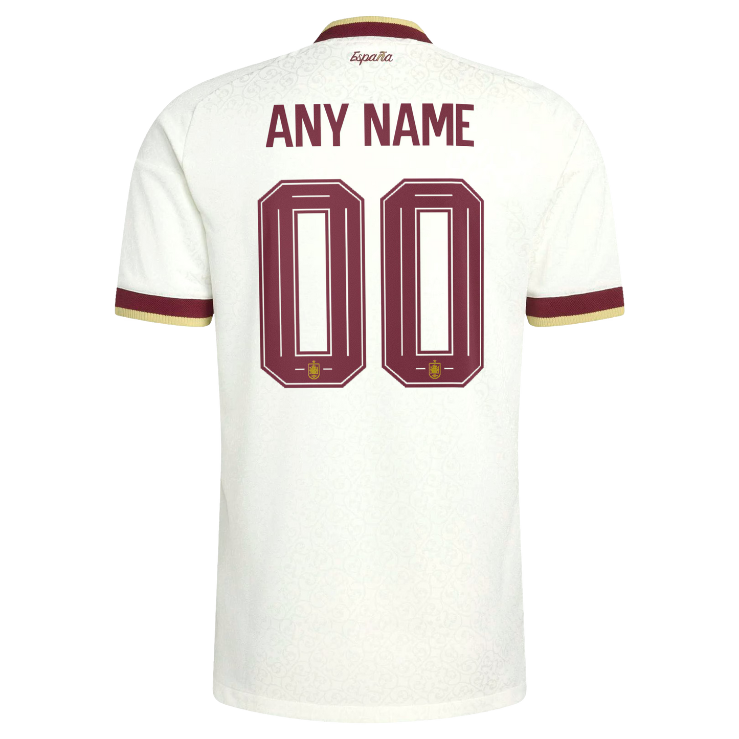 Spain National Team 2026 Away On-Field Custom Jersey - White