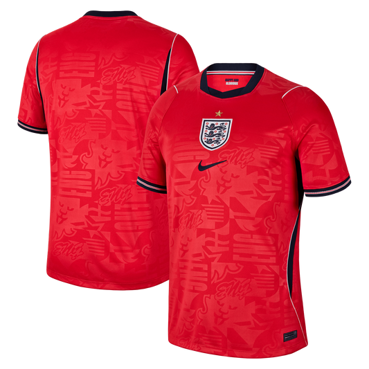 England National Team 2026 Away Stadium Replica Jersey - Red