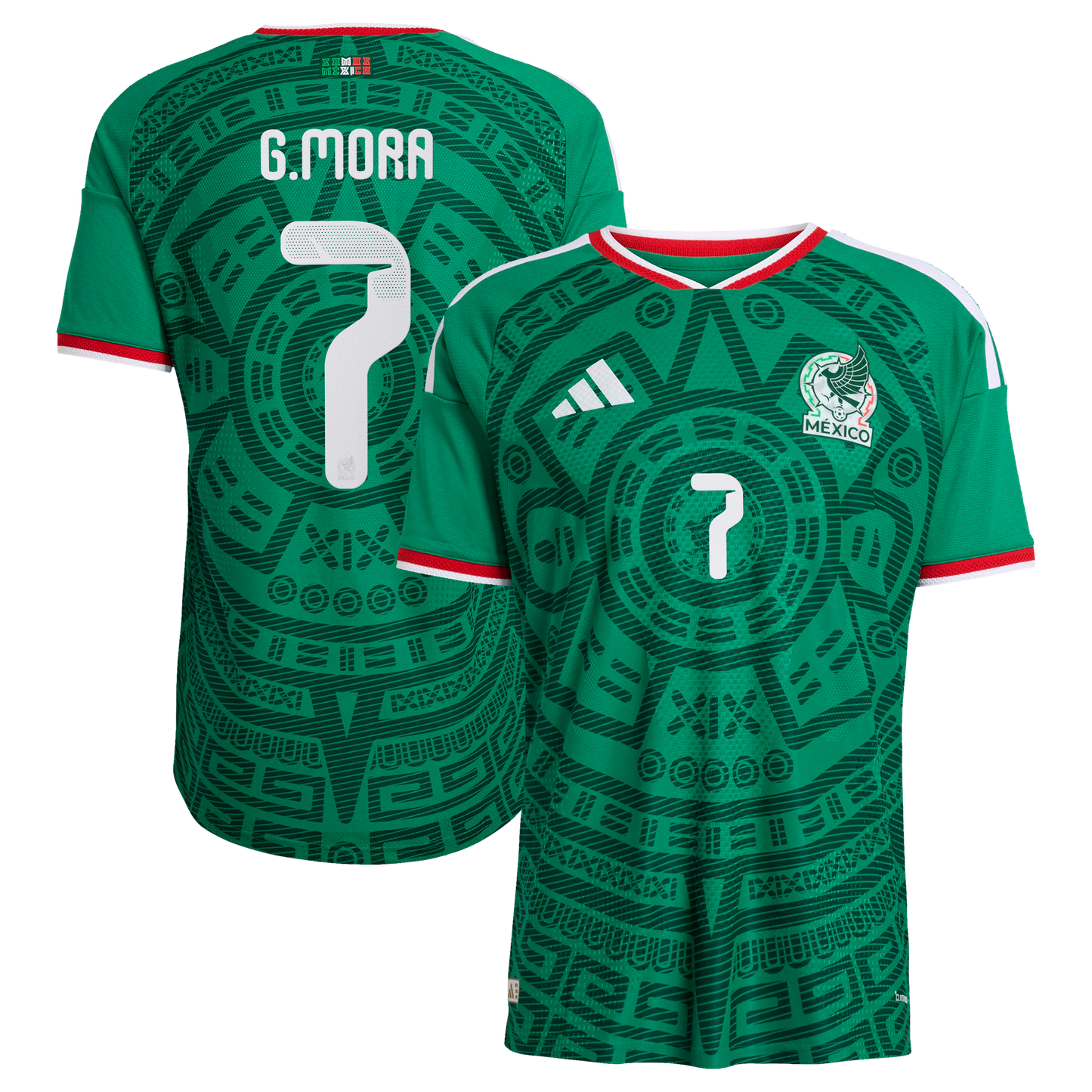 Gilberto Mora Mexico National Team 2026  Home On-Field Jersey - Green