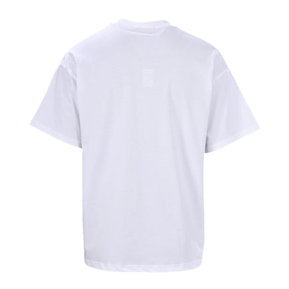 Three-dimensional embossed letters logo short-sleeved T-shirt