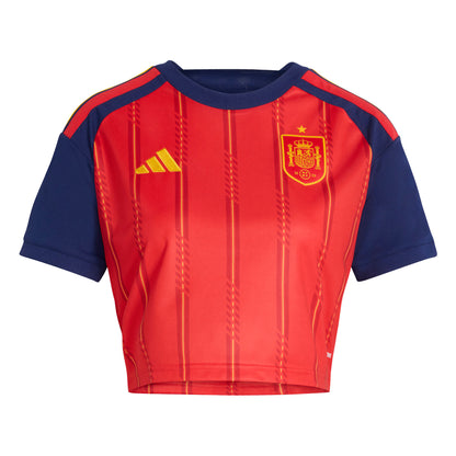 Spain National Team Women's 2026 Home Cropped Replica Jersey - Red