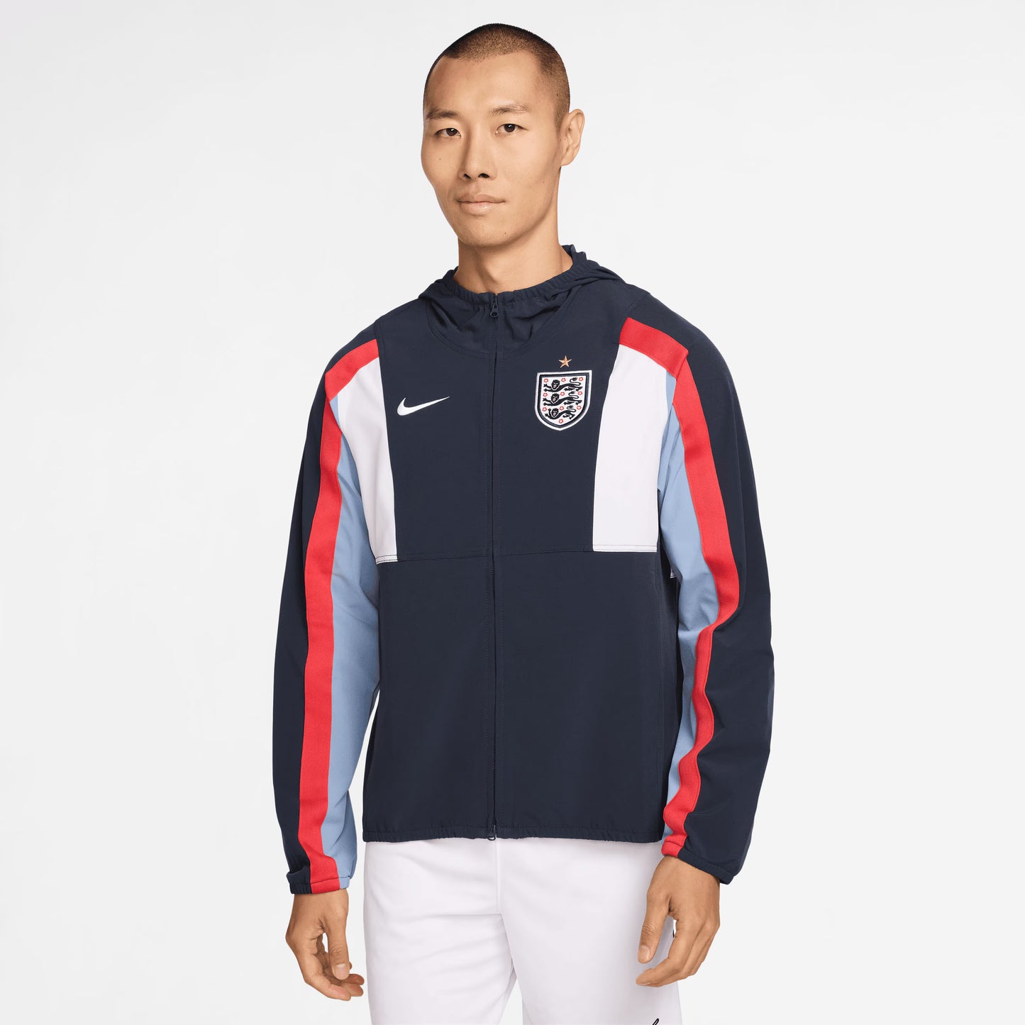 England National Team 2026 Energy Dri-FIT Full-Zip Hooded Jacket - Navy