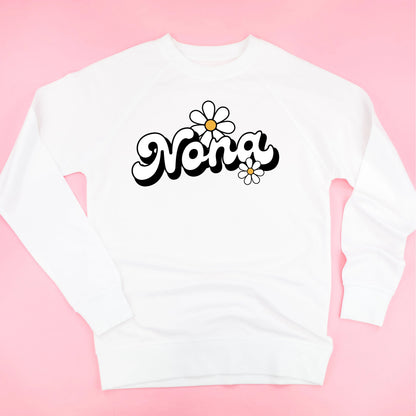 DAISY - NONA - w/ Full Daisy on Back - Lightweight Pullover Sweater