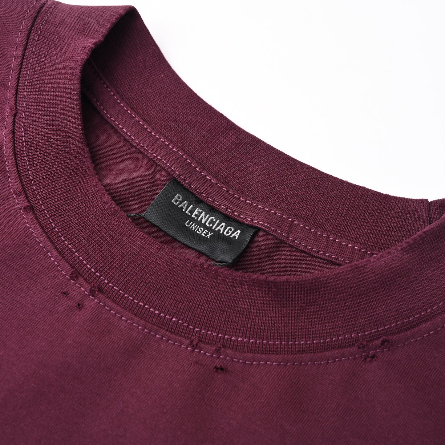 Alphabet paper tape printed short-sleeved T-shirt