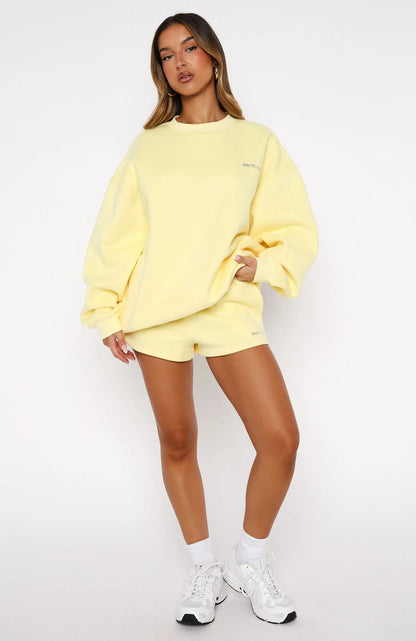 Test Drive Oversized Sweater Lemon