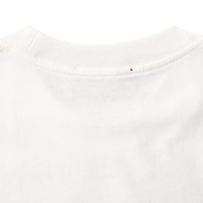 Classic style cursive logo embroidered short-sleeved T-shirt