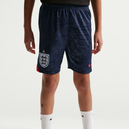 England National Team Youth 2026 Away Stadium Replica Shorts - Navy