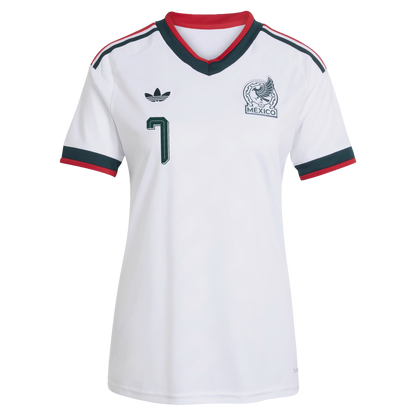 Gilberto Mora Mexico National Team Women's 2026 Away Replica Jersey- White