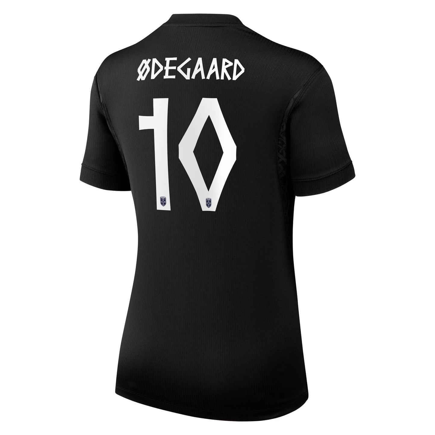 Martin Ødegaard Norway National Team Women's 2026 Away Stadium Replica Jersey - Black